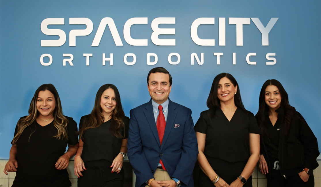dr bhagia and team at space city orthodontics bridgeland location